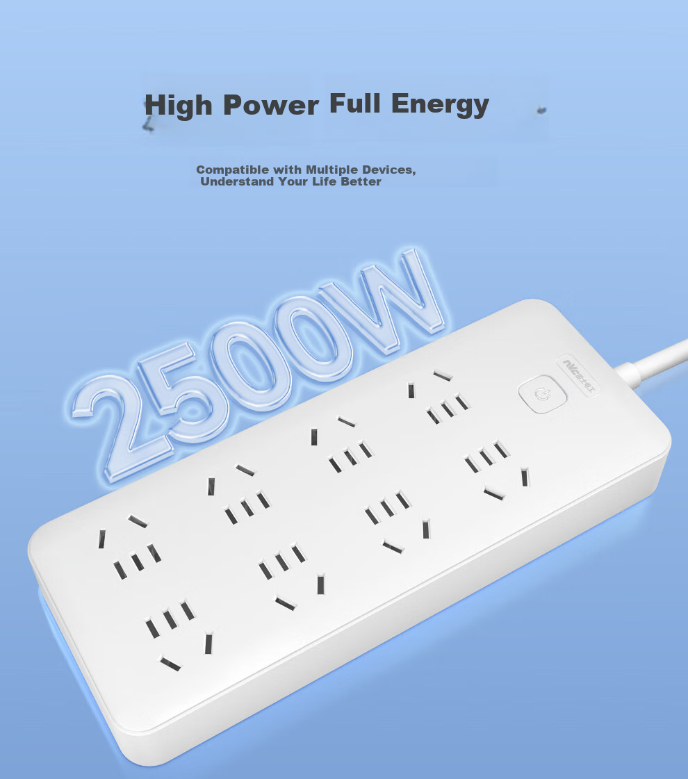 NVCleishidiangong New National Standard 8-Outlet 3-Meter Power Strip, Extension Cord, Socket Board, EP482 15