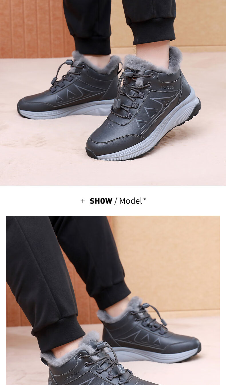 Anglerfish Old Beijing Women's Winter Cloth Shoes Thickened Wool Cotton Shoes Non-slip Soft Sole Walking Shoes A8010 Red Size 38 11