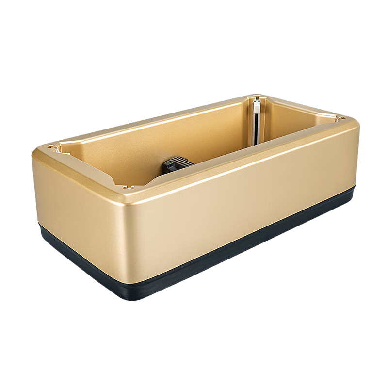 BAIGE Fully Automatic Disposable Shoe Cover Machine for Sample Room and Factory Living Room Use [Fully Automatic - Gold] with 100 Shoe Covers Included