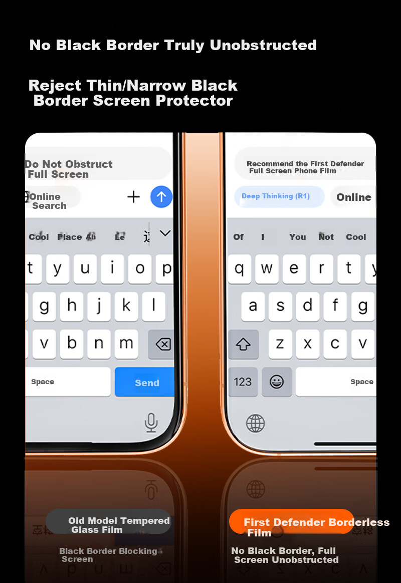 DIVI [Instant Application Dust-Free Case 2 Sets | No Black Border] Suitable for Apple 17 Tempered Glass Screen Protector, IPhone 17 Pro Phone Film, Dust-Proof, Shockproof, Anti-Fingerprint, Ultra-Thin Full Coverage Protective Film 7