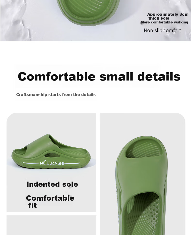 Grace EVA Thick-Soled Fashionable Breathable Slippers for Women, Soft-Bottomed Outdoor Bathroom Comfortable Sandals for Men, Deep Purple, Size 36-37 9