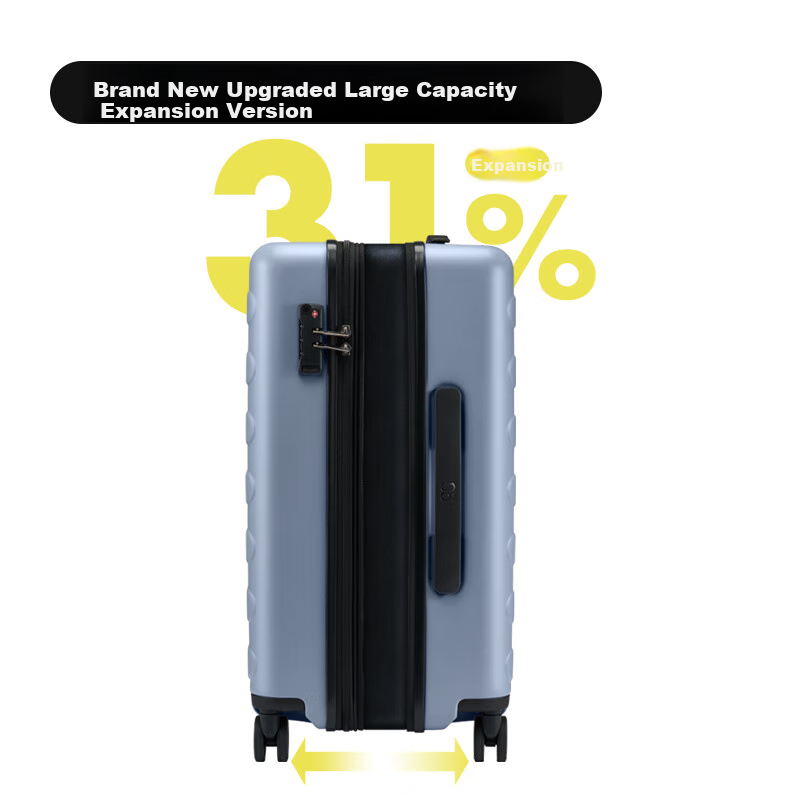 Чемодан 90Fen Luggage 24-дюймовый Rhine River Expandable Version, вместительный дорожный чемодан с кодовым замком, цвет Озерный синий