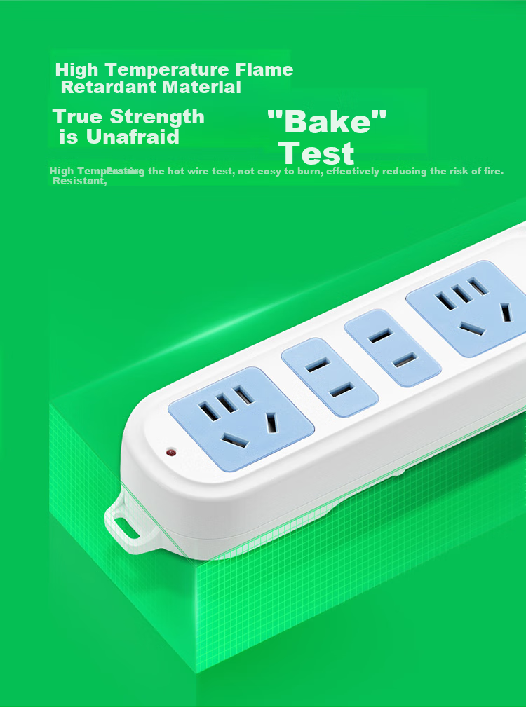 BULL Power Strip/Extension Cord/Surge Protector with Individual Switches, 4 Outlets, 1.8 Meters Long GN-315 1