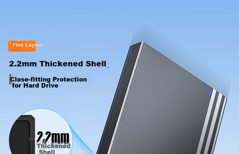 Mihu External Hard Drive Enclosure USB3.2 Compatible with 2.5-Inch SATA SSD And HDD, for Laptop And Desktop Computers Z2C6 14