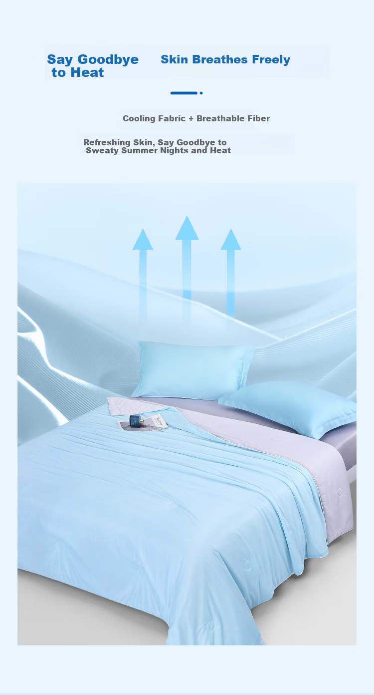 FUANNA Deep Sleep Double-Sided Cooling Comforter, Washable Summer Quilt for Single Or Double Bed, Air Conditioning Comforter, Gift Idea, 203×229cm 8