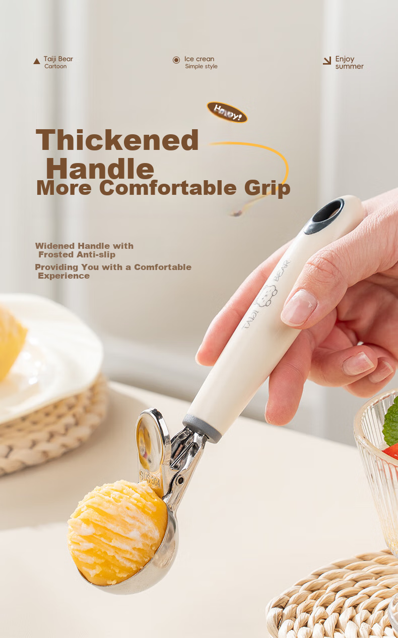 CAIZHI Stainless Steel Ice Cream Scoop, Ball Maker, Fruit Spoon, Watermelon Scoop, Ice Cream Spoon CZ6930 8
