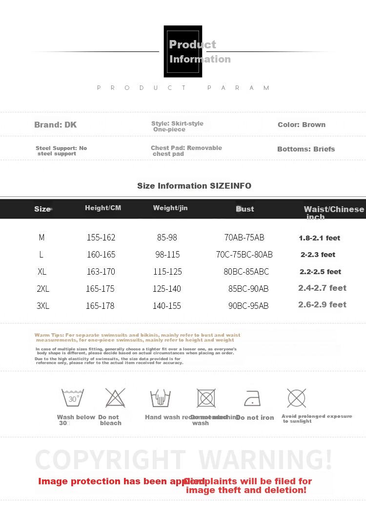 DK One-Piece Swimsuit for Women, 2026 New Style, Elegant And Slimming, Conservative, Plus Size, Suitable for Curvy Girls, Conceals Body Flaws, Perfect for Hot Springs 2