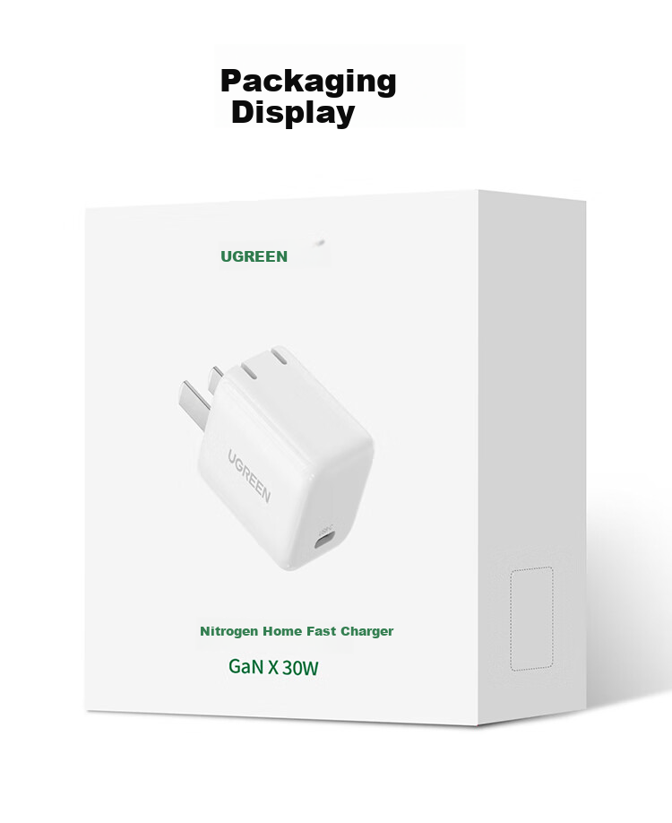 UGREEN 30W Charger, Gallium Nitride Charging Head, Compatible with Apple IPhone 18 Pro Max/17 Duo/16/iPad, Huawei Phones, Type-C Fast Charging Adapter, PD 20/27W Plug 11