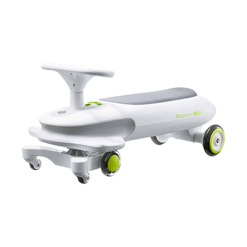 Babycare Noah Twist Car Anti-Rollover Children's Glider Scooter Baby Gift Adult-Friendly for Ages 3-6 Shell White