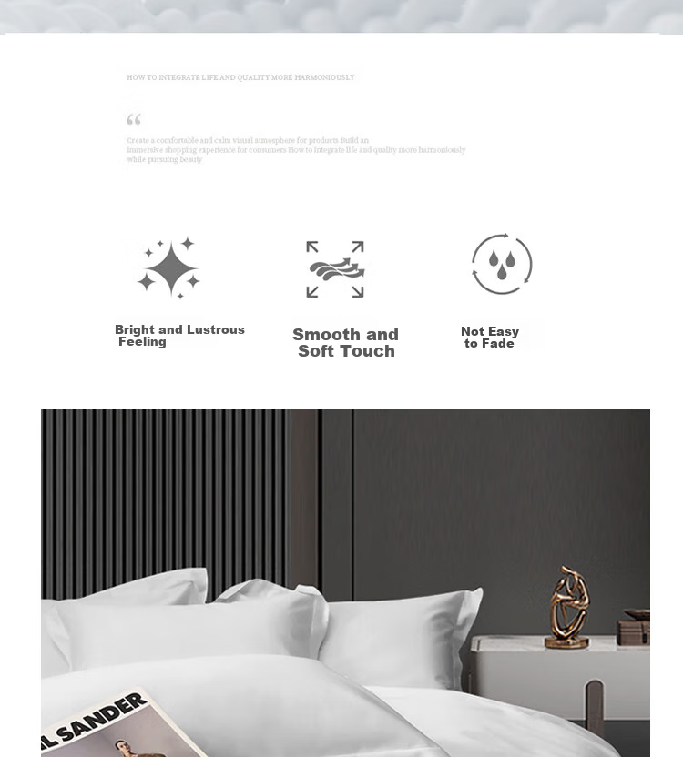 ZiiU White Duvet Cover Single Piece, 60-Count Pure Cotton Hotel Quilt Cover, Guesthouse Inn Medical Bedding Single Bed Sheet 150x200cm 8