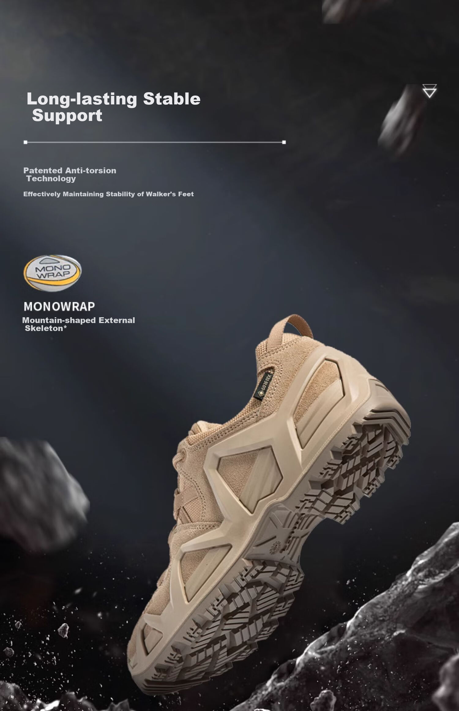 LOWA German Tactical Boots MK2, Outdoor Hiking Low-Top Shoes for Men, Waterproof And Non-Slip, 310891, Sand Color, Size 41 6