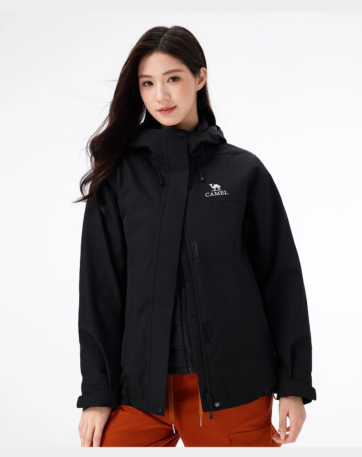 CAMEL Women's Outdoor Jacket Men's 3-in-1 Waterproof Breathable Down Liner Hiking Mountaineering Coat 32