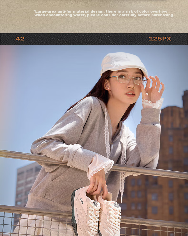 361° Sports Flat Shoes 2 Spring Summer Miu Series Women's Thin Sole T-Strap Derby Casual Sneakers 682626710F-5 6