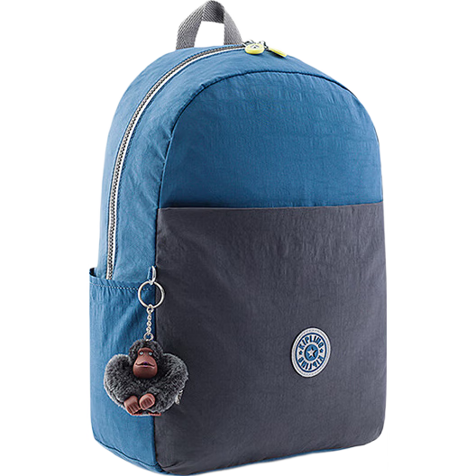 Kipling Large Capacity Backpack School Bag Junior High School BTS HAYDAR Blue Patchwork Birthday Gift