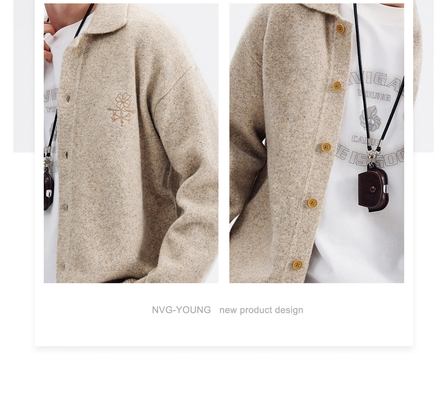 Navy Sail Italy Small Sailboat 2025 New Men's Knitted Cardigan Loose Casual Thick Sweater Jacket 3344095502 7