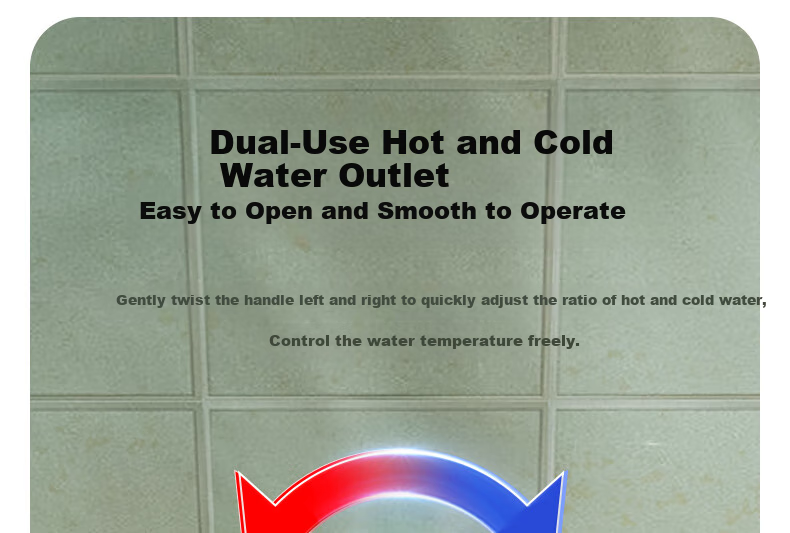 JOMOO Universal Water Outlet Basin Faucet, Bathroom Hot And Cold Dual Control Faucet, 32393-506/1B 15