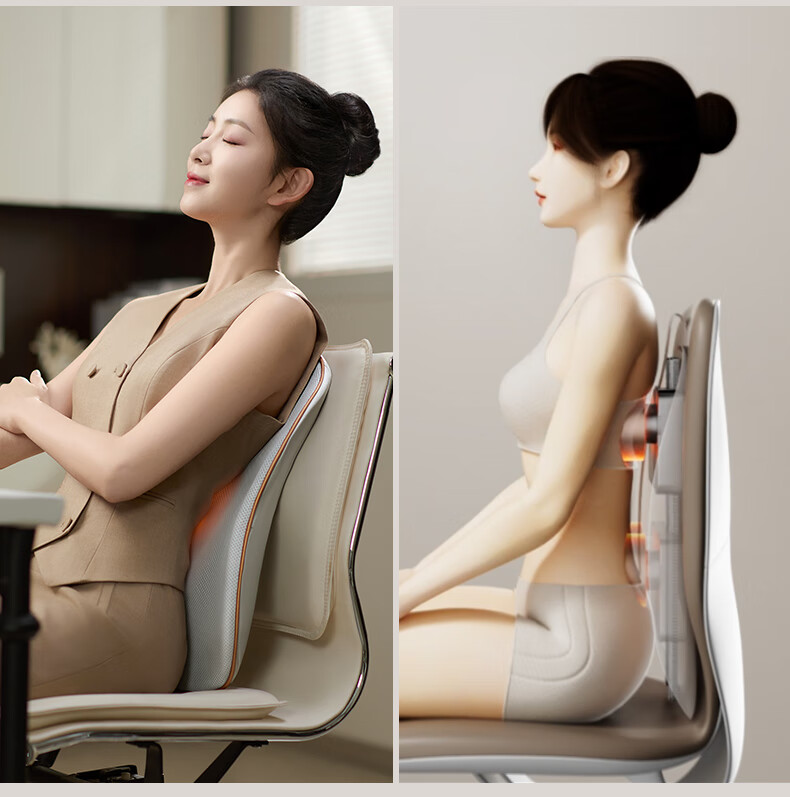 Ecomed German Back Massager Massage Cushion Waist Massager Neck Cervical Shoulder Office Massage Backrest Full Body Practical Birthday Gift for Parents Elders 10