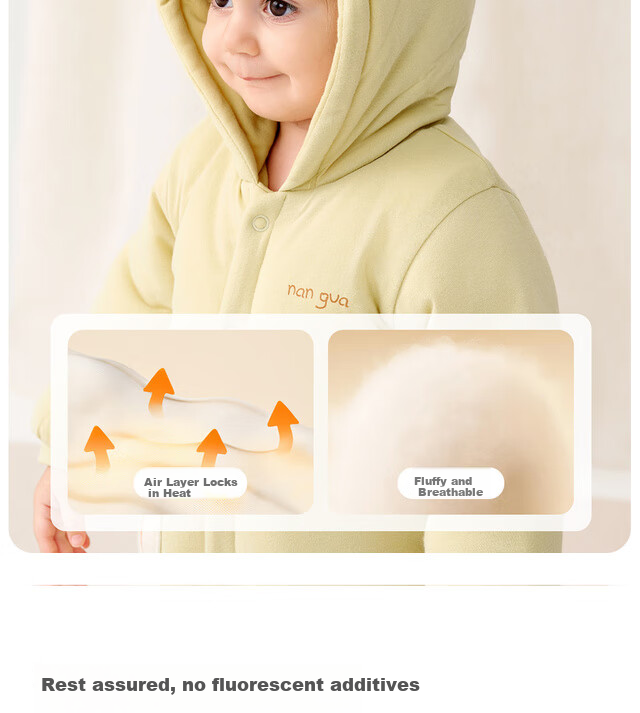 TONGTAI Baby Winter Cotton Padded Hooded Romper Pink 90cm 11
