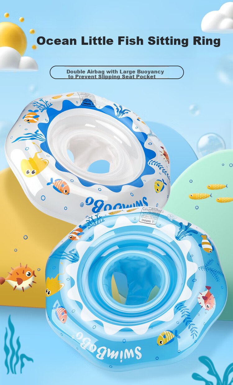 Swimbobo Children's Swim Ring, Baby Water Play Float, Kids Swimming Ring, Baby Swimming Equipment Safety Seat K8015B 1