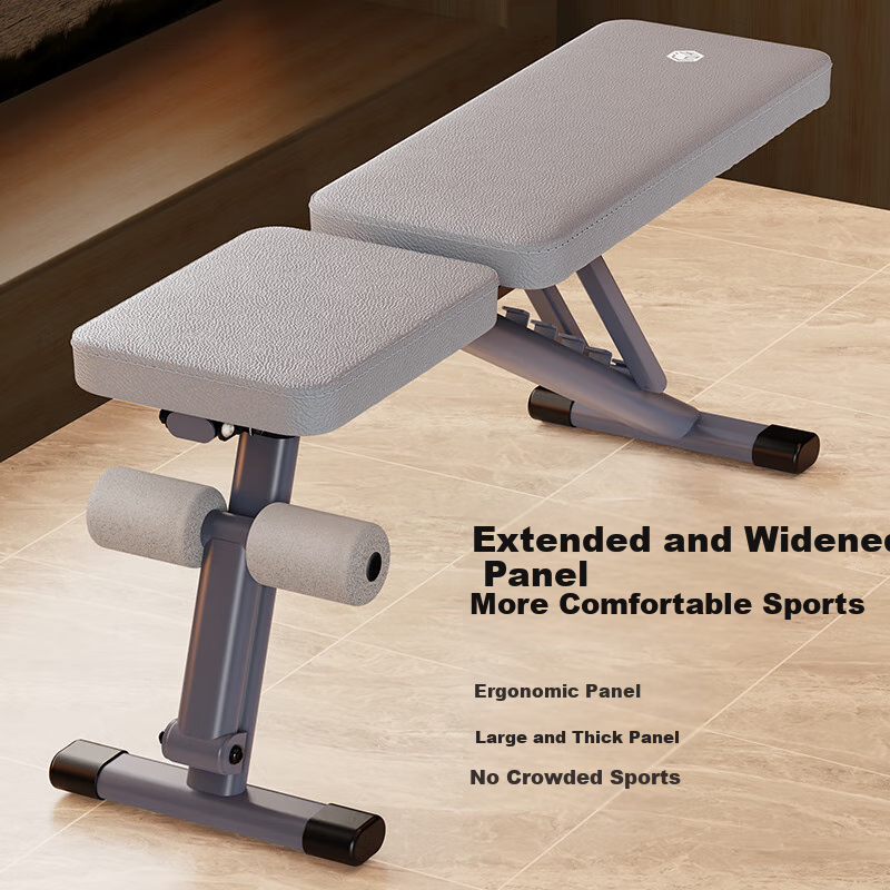 JD Jingzao Dumbbell Bench Home Multifunctional Sit-up Auxiliary Board Bench Press Fitness Training Chair Fly Bird Bench Brown Black