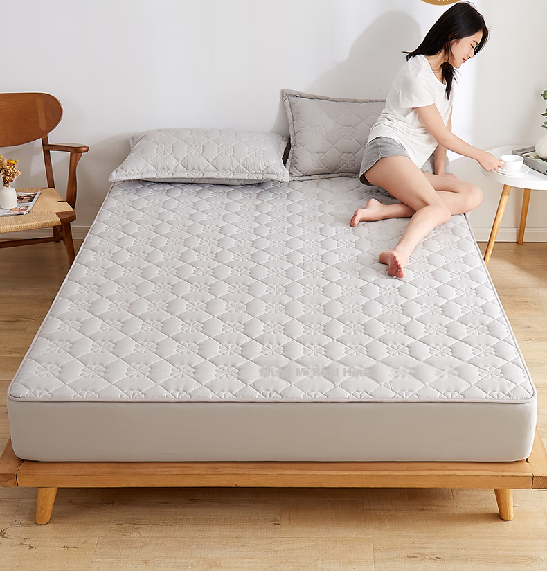 Hengyuanxiang Single Bed Mattress Protector, Class A Thickened, Washable, Non-Slip, Double Bed Cover, Mattress Cover, 180*200cm 2