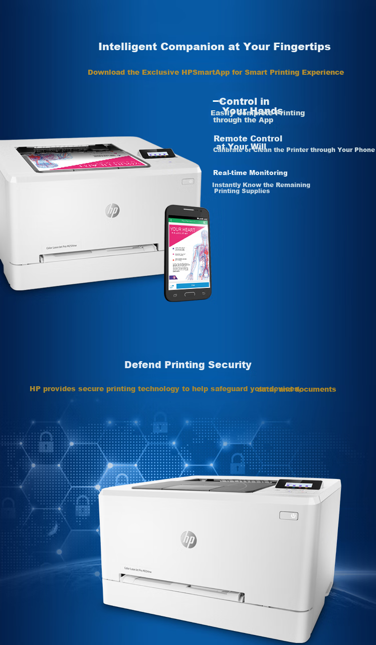 HP Commercial M254nw Color Laser Printer, Wired And Wireless, Remote Printing, Office Work Printing, One-Year On-Site Warranty Upgrade 4