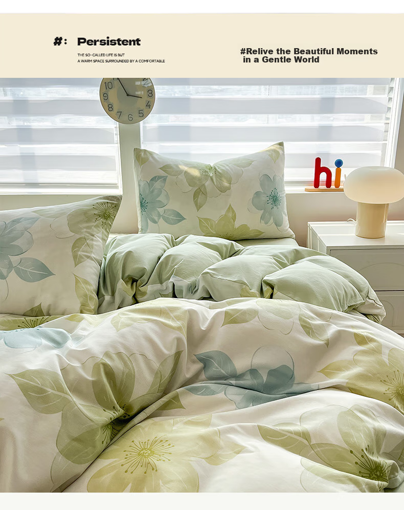 Grace Class 7A Antibacterial Pure Cotton Duvet Cover, 100% Cotton, Suitable for Students, All Seasons, Mengxia, 150*200cm 5