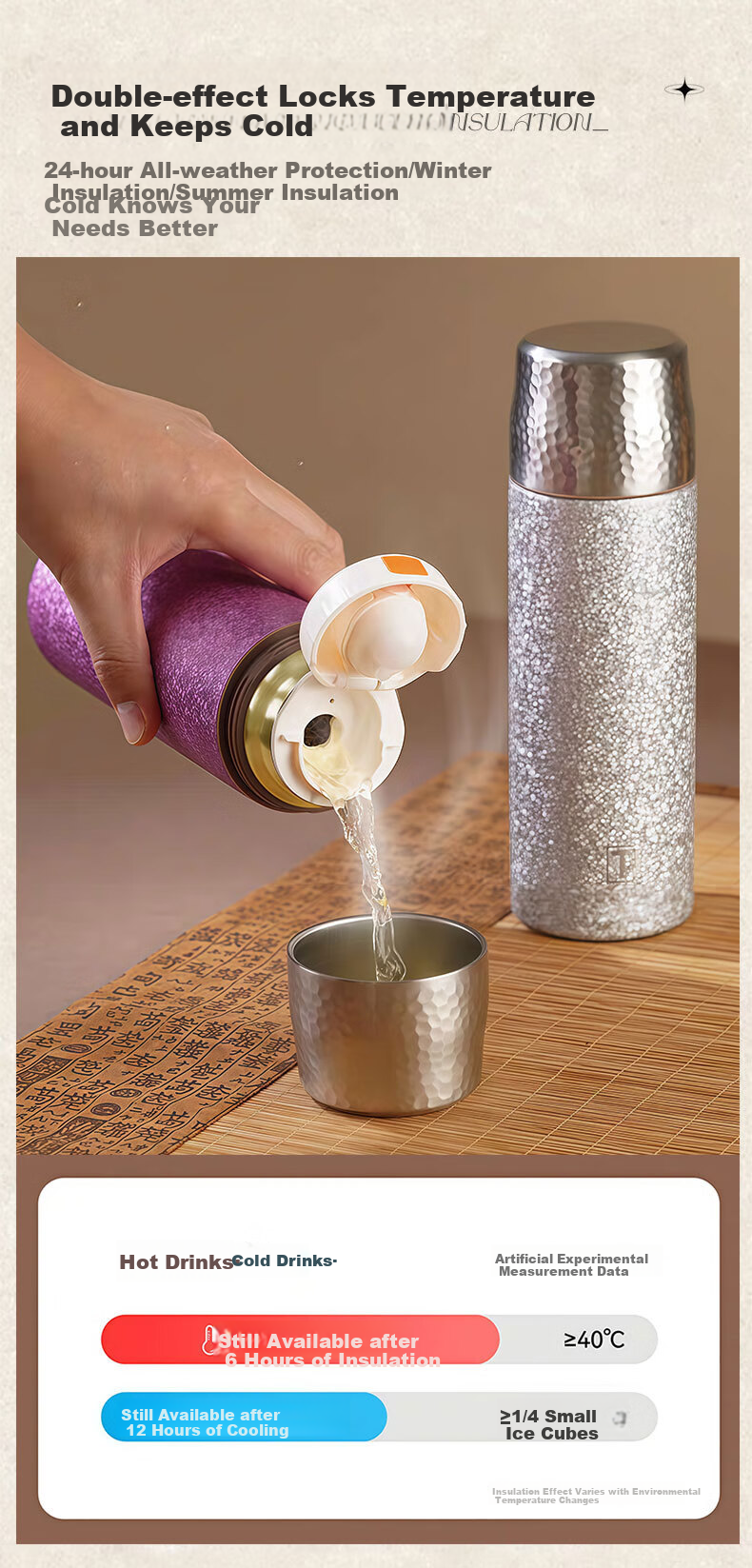 Jiwusenlin Titanium-Coated Insulated Mug, Business Portable High-End Tea Infuser Cup for Men And Women, Qixi Valentine's Day Gift 5