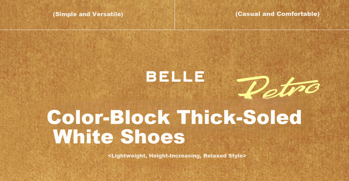 Belle Thick-Soled Platform White Sneakers for Women, Lightweight Summer Sports Casual Skateboard Shoes B1831BM4, Cocoa Brown, Size 38 1