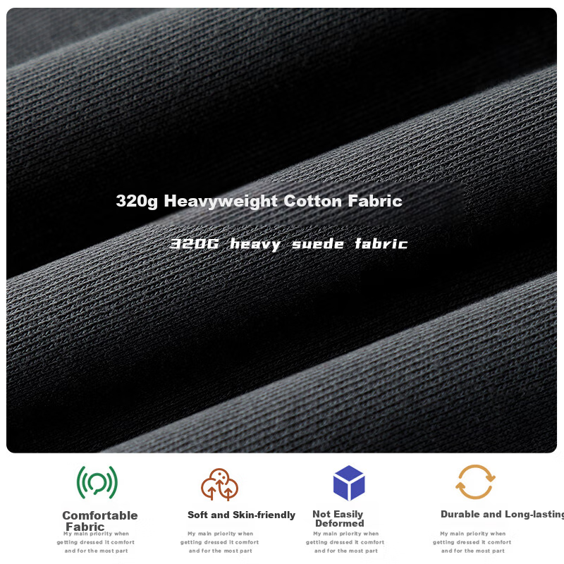 JEANSWEST LIFE Heavy Hooded Sweatshirt for Men, Slim Fit Versatile Loose Jacket for Couples, Outdoor Trendy Brand Top