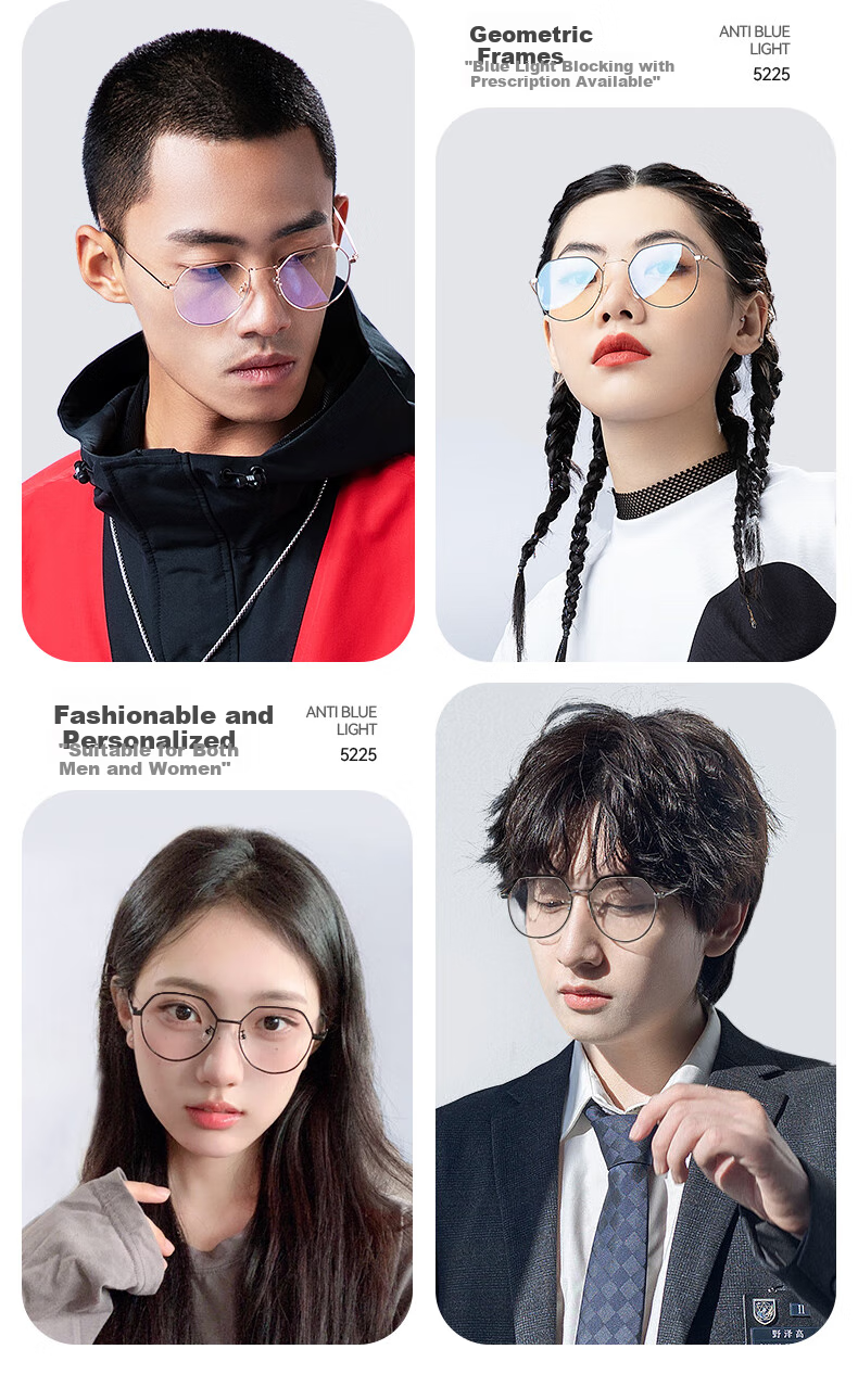 Mr.PuTian Anti-Blue Light Glasses, Anti-Radiation Flat Lens Glasses for Men And Women, Suitable for Myopia, Can Be Fitted with Prescription Lenses, Protects Eyes from Mobile Phones And Computers 2