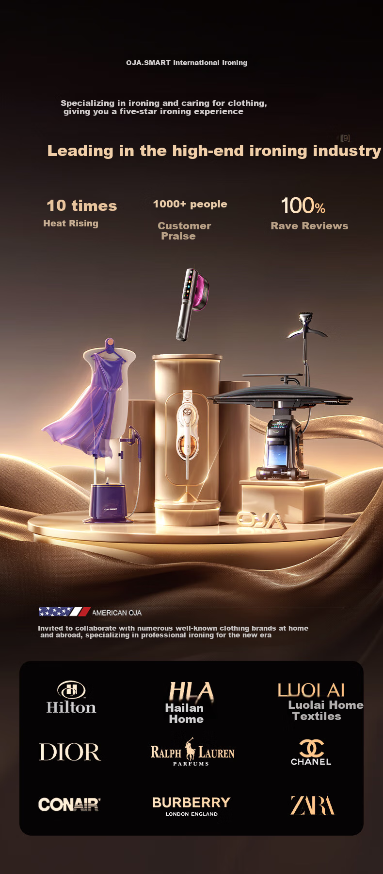 OJA [2026 New Model] Garment Steamer, 150g Large Steam Output, 110ml Capacity [Premium AI Air-Heating Anti-Wrinkle King], Home Electric Iron, Compact Handheld Steaming Machine 3