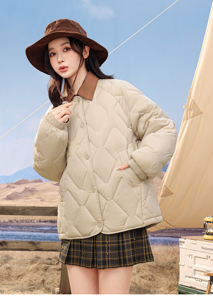 SNOWFLYING 2025 New Fashion Classic Versatile Lightweight Down Inner Shirt Windproof Cuff Warm Women's Short Down Jacket 1