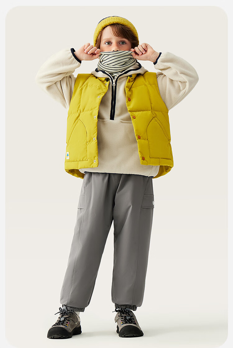 Minibala Kids Unisex Down Vest Waterproof Windproof Thermal Belly Protection Winter 2025 3
