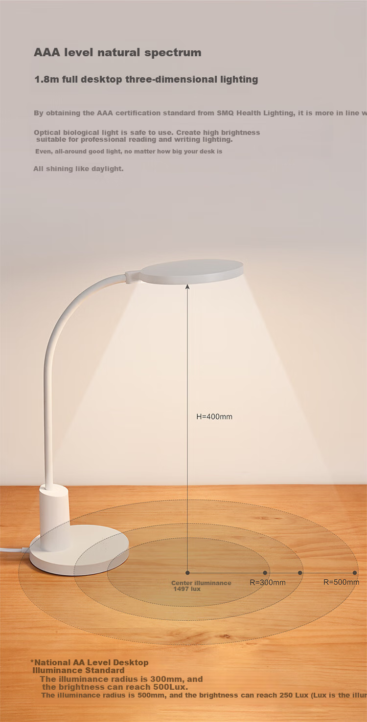 OPPLE AAAA-Grade Eye Protection Lamp, Professional Reading And Writing LED Desk Lamp for Students, Children, Home Study, Yuan Ya Model 3