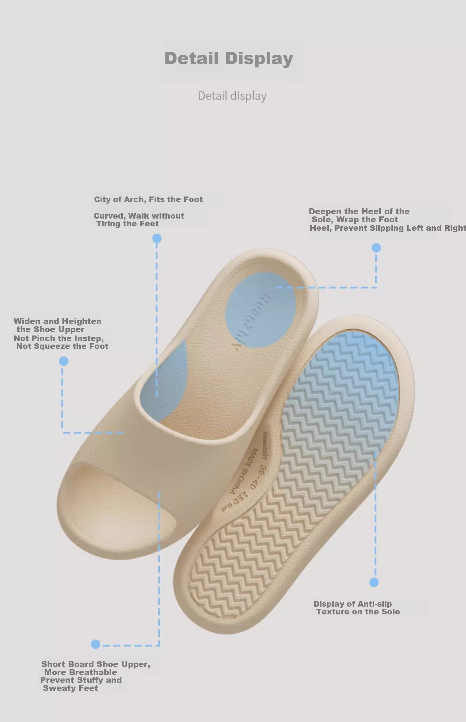 GUOLUOFEI Men's Slippers Summer Indoor Bathroom Non-Slip Shower Sandals for Couples, Pink, Size 36-37 6