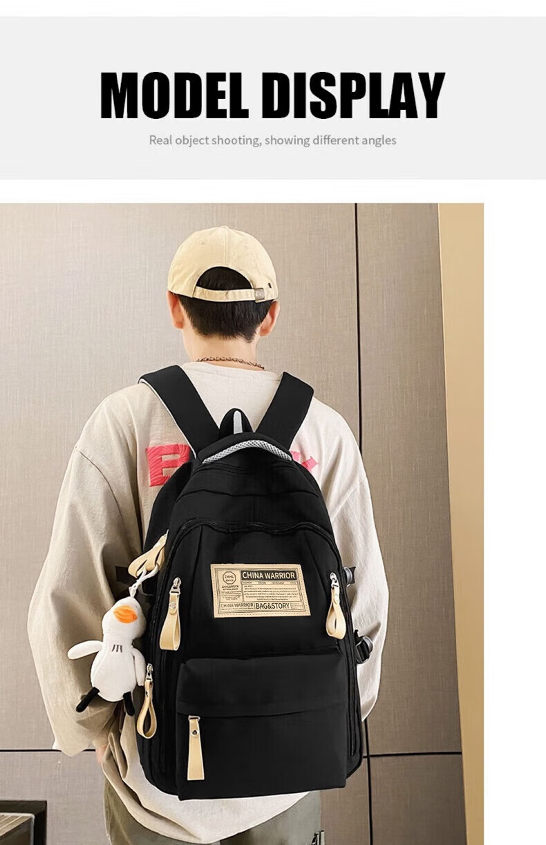 Huili Backpack for Women, College Students, High School Students, Teenage Girls, Casual Simple Lightweight Large Capacity Backpack for Me 2