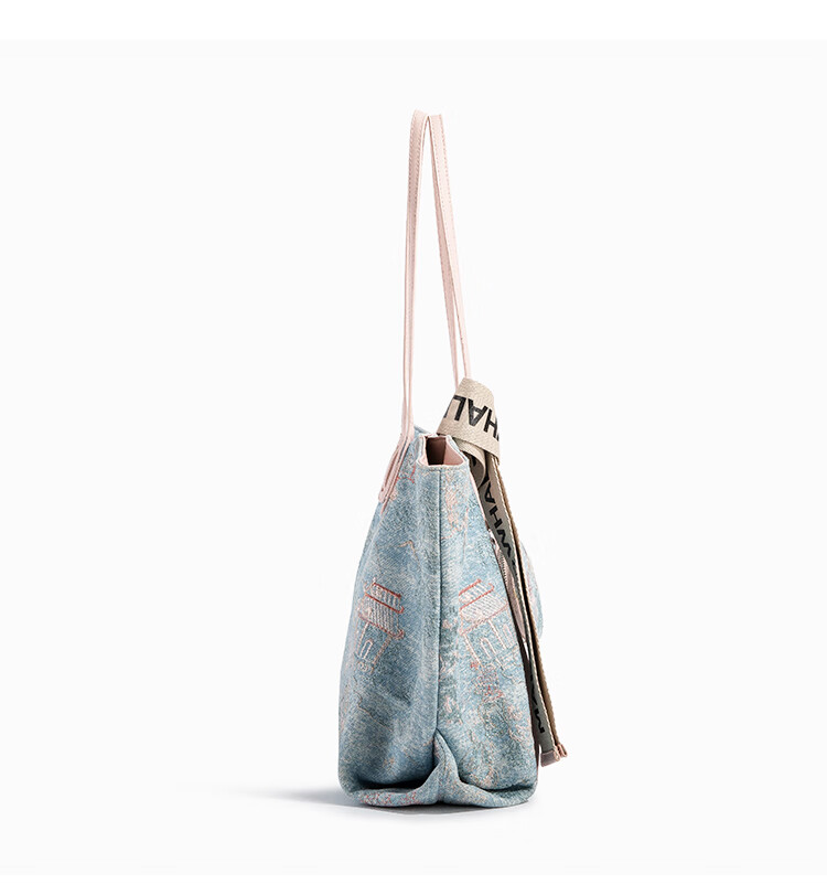 Mark Fairwhale Embroidered Casual Large Capacity Tote Bag Daily Commuter Versatile Shoulder Handbag Birthday Mother's Day Gift 5