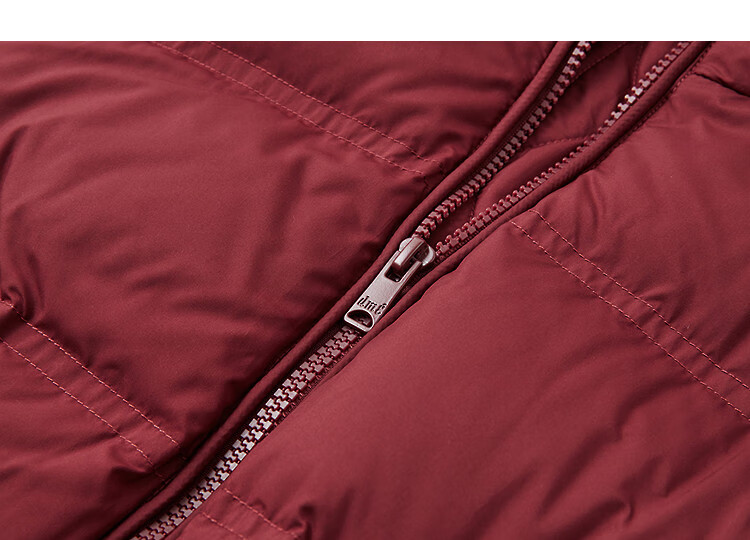 Dme [30D Air Doubt Rubber] Winter Volcanic Rock Infrared Heat-Retaining Antibacterial Hooded Elastic Waist Women's down Jacket 3