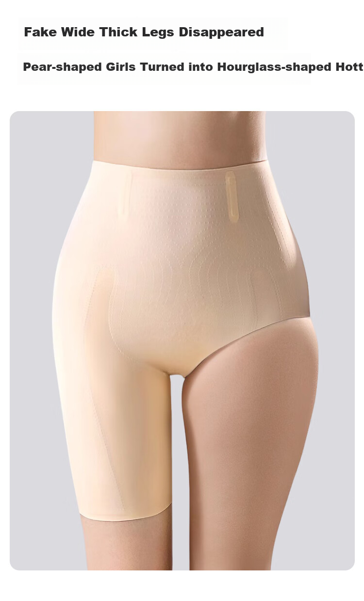 FitonTon High-Waisted Strong Tummy Control Shaping Panties for Postpartum Women, Invisible Butt-Lifting Slimming Hip-Cinching Safety Shorts for Wome 9
