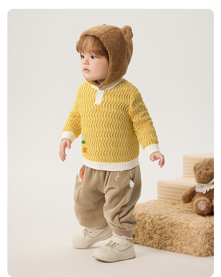 Balabala BalaOne Kids Sweater Boys Girls 2025 Winter Knitwear Baby Pullover 208425103104 3