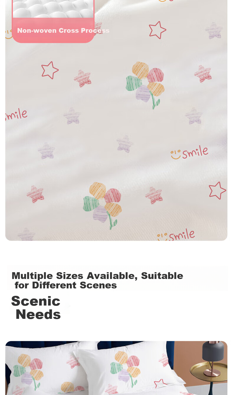 CHUYISHENG Disposable Bedding Set, Four-Piece Bed Sheet, Duvet Cover, Pillowcases, Hotel Travel Business Trip Printed Bedding Set, Three-Piece Set 6