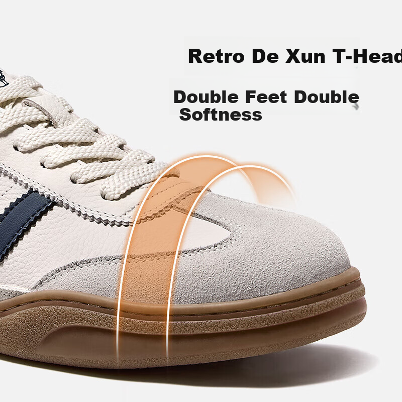 Мужские кроссовки CAMEL Retro Comfortable Versatile Soft Grip Relaxed Casual Training Shoes, G15A547089, Белый и синий, Размер 42