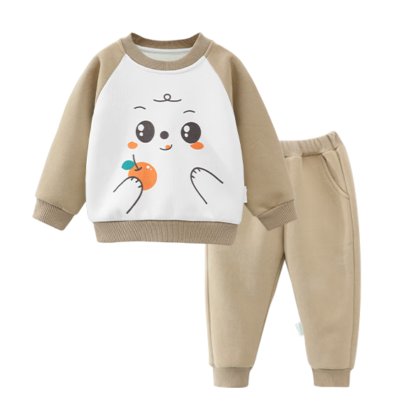Mumuwu Autumn New Kids Sweatshirt Set Trendy Boys and Girls Comfortable Clothing Pants Casual Sports Two-Piece Set