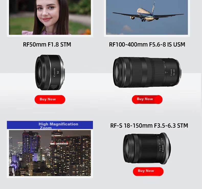 Canon EOS R50 Compact Portable Camera with Various Intelligent Auto Shooting Functions, RF-S18 Lens, Mirrorless Digital Kit, Black International Versio 15
