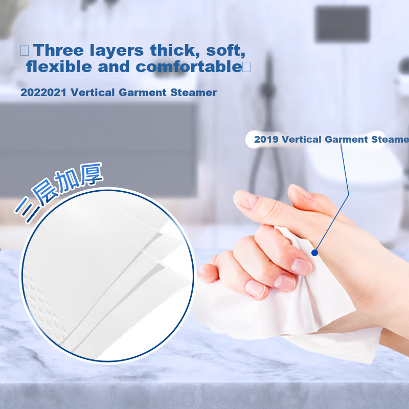 Mind Act Upon Mind Commercial Large Roll Toilet Paper, 3-Ply, 180 Meters * 12 Rolls, for Hotels And Office Buildings, Extended And Durable ZB180