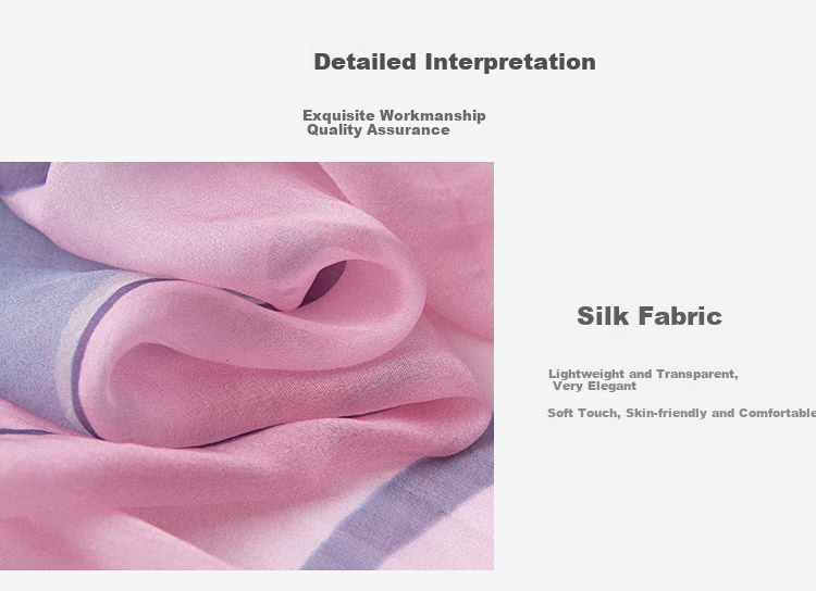 Shanghai Gushi Silk Scarf for Women, 100% Mulberry Silk Shawl, Gift Box, Birthday Present for Mom Or Girlfriend, Mid-Autumn Festival Gift 3