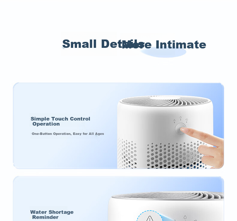 SUPOR Humidifier, No-Mist Hot-Selling, Quiet Operation, Large Capacity, High Mist Output, for Office And Bedroom Use, Home-Use Mist-Free Humidifier, Air Conditioner Fan Companion, 33A 21