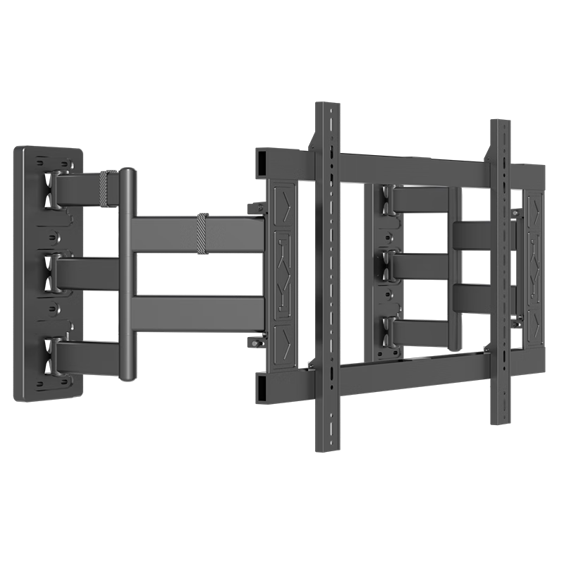 HILLPORT 70-120 Inch Ten-Arm TV Wall Mount Bracket Adjustable Swivel Extendable Mount for Skyworth Hisense TCL Huawei Smart TV DY886