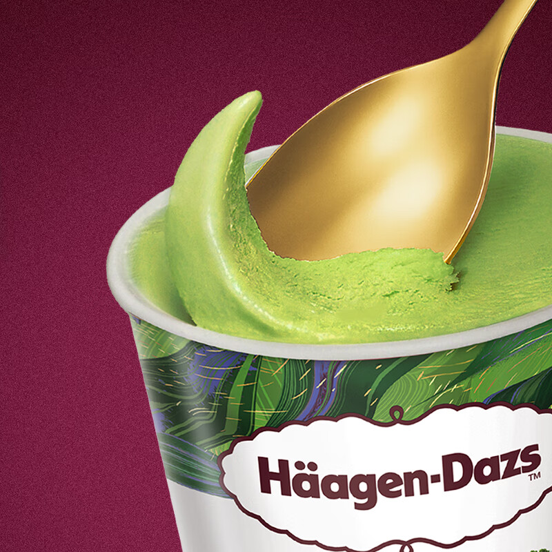 哈根达斯（Haagen-Dazs）经典抹茶口味冰淇淋 100ml/杯 雪糕